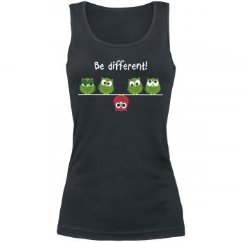 Be Different! - Kul Topp - S XXL - för Dam - svart