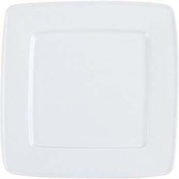 Piatto Piano Quadrato Jazz PULSIVA 28x28 cm bianco 3 pz