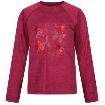 T-shirt a maniche lunghe Burnlee Butterflies per ragazzi