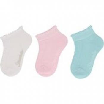 Lot de 3 chaussettes de baskets structurées blanches Sterntaler