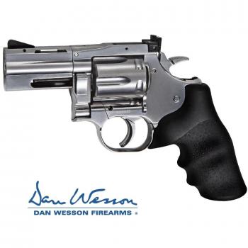 Dan Wesson 715 2½ CO₂ BB Revolver – Sterling Silver 0.177
