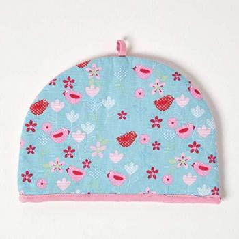 Blue Floral & Avian Tea Cosy Teapot Warmer