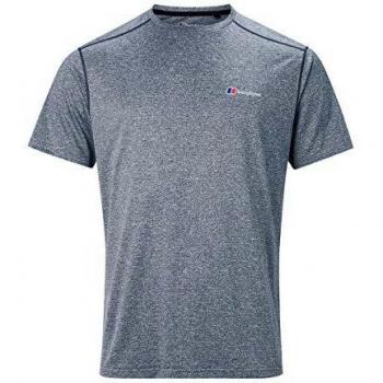 T-shirt Femme Berghaus Explorer Base Crew Manches Courtes, Gris (Carbone), XS