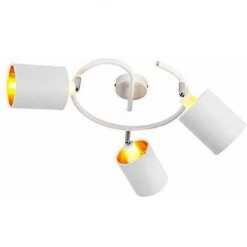 QAZQA Modern Lofty White 3-LED Ceiling Fixture