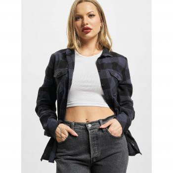 Brandit Amy Flanell Camicia Donna Nero Grigio XL