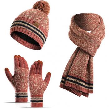 Set de gorro, bufanda y guantes de Navidad - Invierno - 3 Piezas