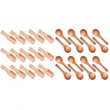 35Pcs Wooden Tasting Spoons