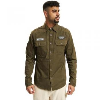 Brandit Luis Vintage Camicia Verde 2XL