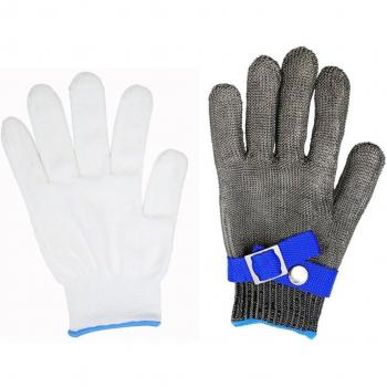 Cut-Resistant Stainless Steel Metal Mesh Butcher Gloves - 1 Pair