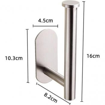 Punch-Free Space Aluminum Toilet Paper Holder