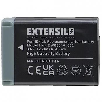 Batterie de remplacement Canon NB-13L 3,6V 1250mAh