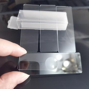 Biomicroscópico Verde: Paquete de 5 Láminas de Vidrio