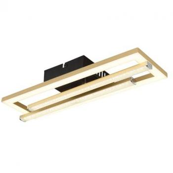Plafón LED Rectangular Negro 1950 lm