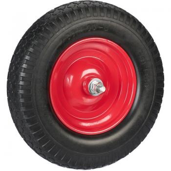 Relaxdays Ruota Carriola 4.00‑8 – Gomma Piena e Asse, Scorta Portapacchi 100 kg