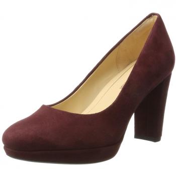 Clarks Kendra Sienna, Zapatos de Tacón, Mujer, Burgundy Suede