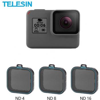 ND Telesin para Gopro Hero 5-7 + Accesorios