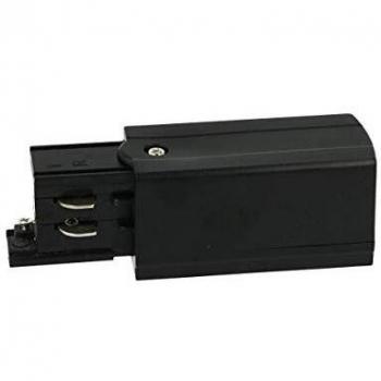 Kit connettore alimentazione destra + terminale chiusura colore nero per binario guida trifase cb40203