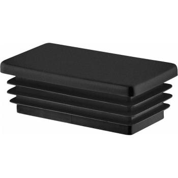 Capuchons pour Tube Rectangulaire Cyslmuk - 7 Pcs Noir
