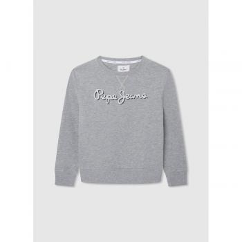 Sudadera de niño con cuello redondo y logo 3D Pepe Jeans