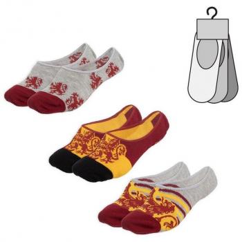 Pack 3 Calcetines Gryffindor Pinkie – Tallas 36 a 40