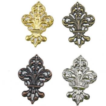 35x50mm Filigree Hollow Charms - 20pcs Bronze Jewelry Accessories