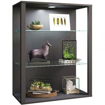 Vitrine Suspendue Luxe en Bois et Verre