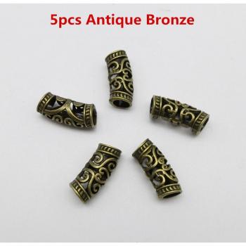 Anillos Bronceado con Cuentas Trenzadas