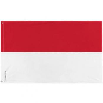 Polyesterflagge Monaco - 64 x 96 cm - Mit Eisenösen