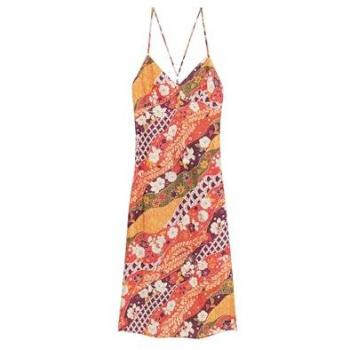 Robe caraco midi stampa a righe per donna Superdry