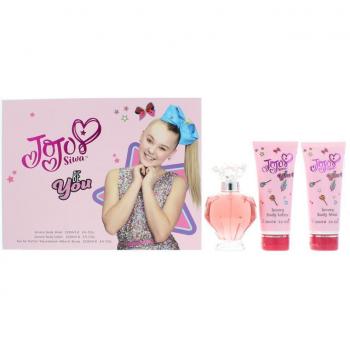 JoJo Siwa Be You Eau de Parfum 3-Piece Gift Set: 100ml Eau de Parfum, Body Wash, and Pink Packaging