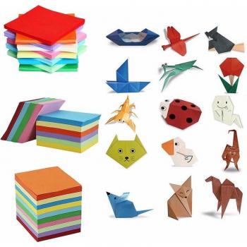 Doppelseitiges Origami Papier in 10 Farben