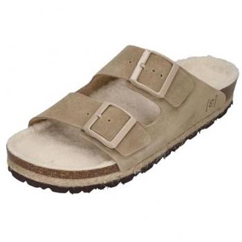 Espadrij l’originale AMI Velour Teddy Pantoletten - Größe 41 - Grau - Damen