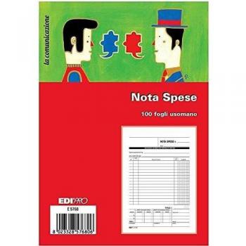 Blocco Nota Spese Edipro E5768