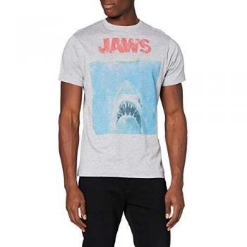 Grey Jaws Poster Shirt for Men – Medium