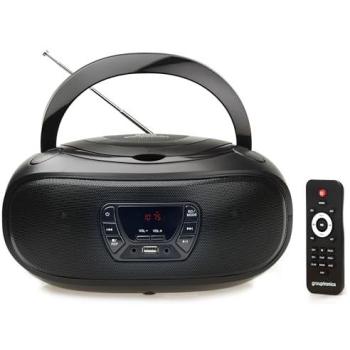 Grouptronics BoomBox Classic: CD Player + Radio, USB MP3, AUX, Smartphone Ready