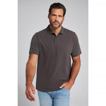 Herren Poloshirt in großen Größen, grau, Größe: 8XL, Baumwolle, JP1880