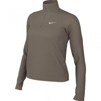 Nike Women's Dri‑FIT Pacer 1/4 Zip Laufpullover – Braun, Größe M, EU 40‑42