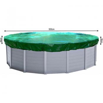 Covering invernale piscina rotonda 200g/m² Ø 560cm verde