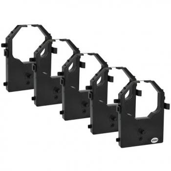 Vhbw - 5x Black Ink Ribbon for Compuprint PRC3242, 324FBS, 324FB Dot Matrix Printer
