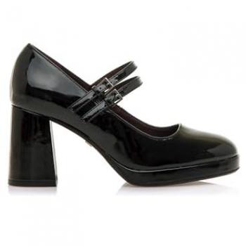 MARIAMARE zapatos de tacón mujer 63428 negro con cierre hebilla y tipo de puntera redonda