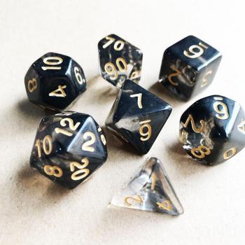 7Pcs DND Dice Set Multisided Transparent Color