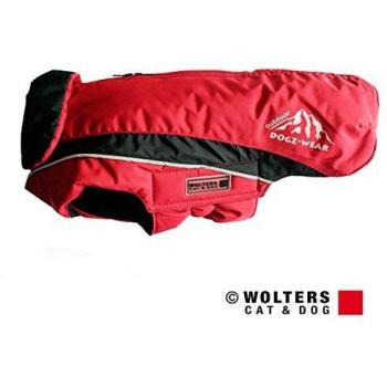 Wolters Dogz-Wear Ski-Top mit Wasserschutz, Rot/Schwarz, 36 cm Rücken