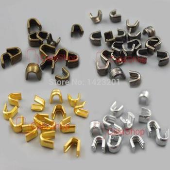 500 Teile/los #5 5mm U-förmige Reißverschluss-Stopper oben halt Boden Rettungs Reparatur Schwarz Nickel Gold Bronze