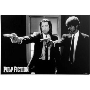 Poster Reinders „Pulp Fiction in Schwarz & Weiß“