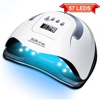 256W LED Nageltrockner für UV Gel mit 57 leistungsstarken LEDs