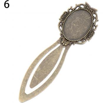 Metallisches Cabochon Lesezeichen