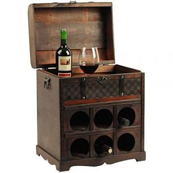 Kolonial Holz Weinregal für 6 Flaschen