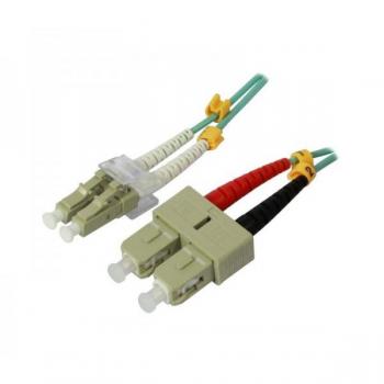 Optical Fiber Patch Cord with LC to SC Connectors, 50/125µm, OM3, AD=2mm, Synergy 21