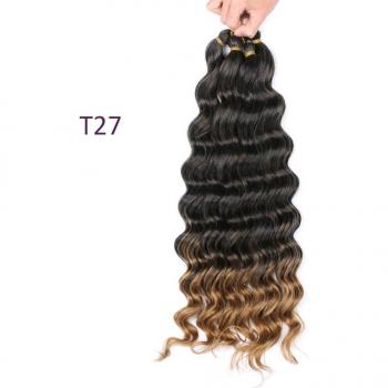 Trenzas Crochet Sintéticas de Color Borgoña – Granel Extensiones