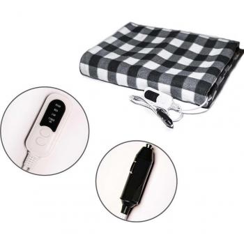 12V Heated Travel Electric Blanket for Car 150x100cm